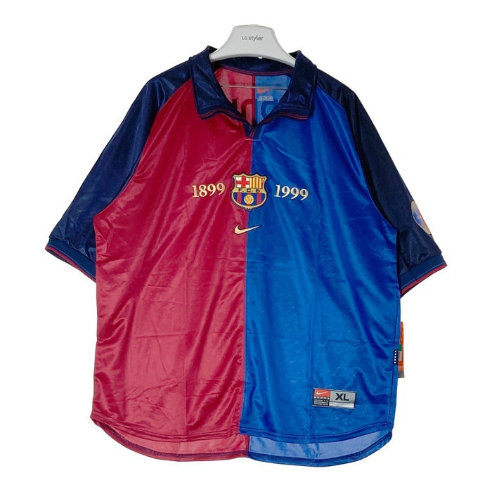 NIKE ナイキ FCバルセロナ 99-00年製 100周年記念 4番 グアルディオラ デッドストック ユニフォーム ブルー×レッド sizeXL 瑞穂店