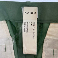 KAIKO カイコー kaiko-bt-001 スラックス グリーン size3 瑞穂店