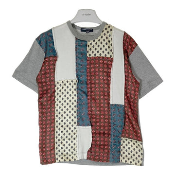 COMME des GARCONS HOMME コムデギャルソンオム HR-T024 AD2006 小紋柄 パッチワーク Tシャツ グレー sizeS 瑞穂店