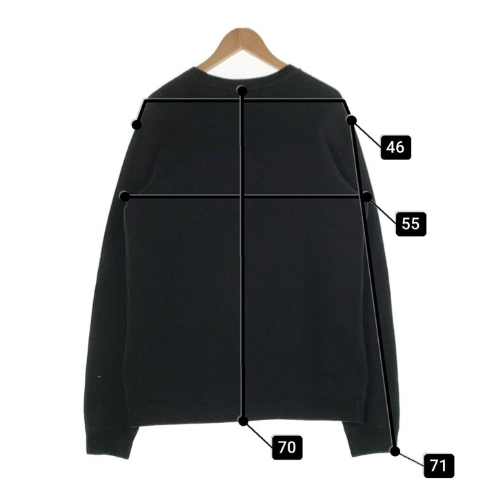 BLACK COMME des GARCONS ブラックコムデギャルソン 18AW NIKE ナイキ プリント クルーネックスウェットトレーナー ブラック Size L 福生店