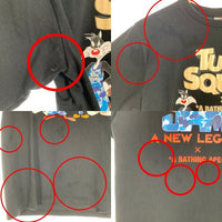 A BATHING APE アベイシングエイプ SPACE JAM スペースジャム A NEW LEGACY TUNE SQUAD プリントTシャツ ブラック 001TEH731907C Size M 福生店