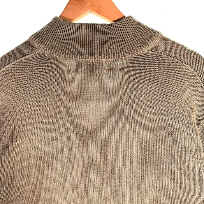 Eddie Bauer エディーバウアー コットン ハーフジップ セーター ベージュ カーキ Size L 福生店