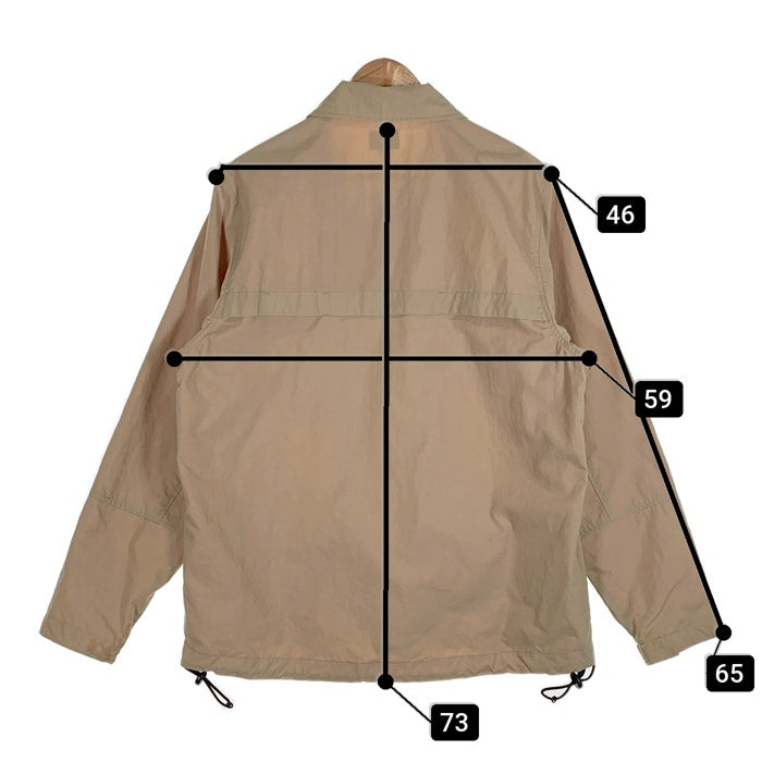 STUSSY ステューシー ナイロン リップストップ フィールドジャケット ベージュ オールド Size M 福生店