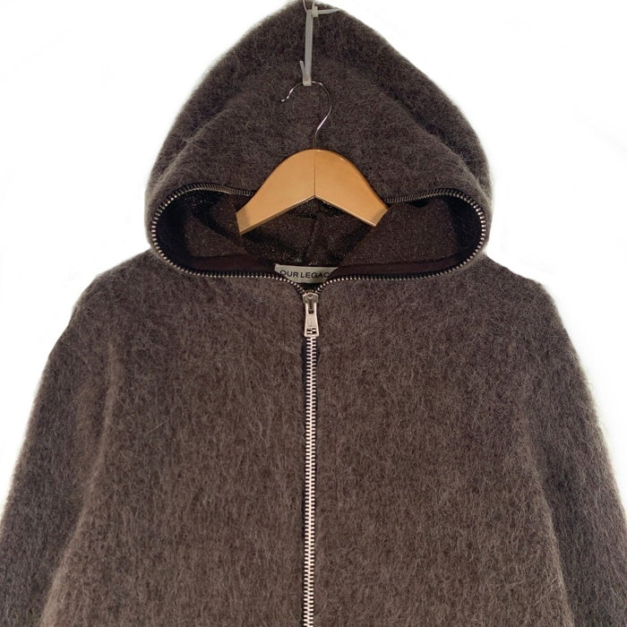 OUR LEGACY アワーレガシー 23AW FULL ZIP HOOD フルジップフード グレー モヘア ウール M4236FM 福生店