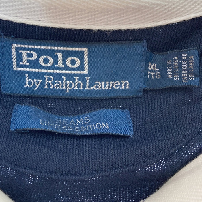 POLO by Ralph Lauren ポロラルフローレン 長袖 ラガーシャツ ボーダー イエロー ネイビー SizeXXL 瑞穂店