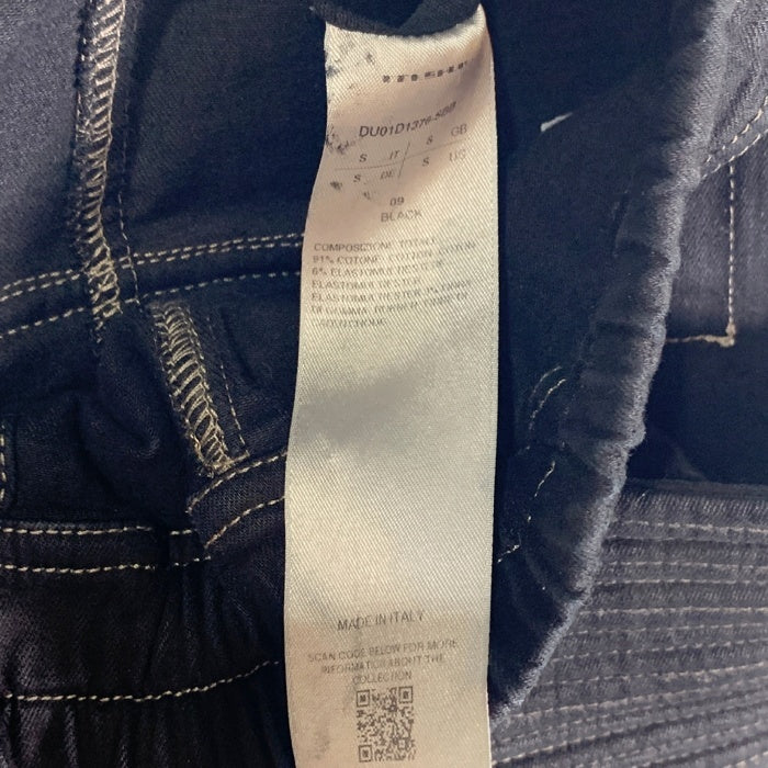Rick Owens DRKSHDW リックオウエンス ダークシャドウ 24SS CREATCH CARGO クリーチカーゴパンツ ブラックストレッチデニム DU01D1376-SBB Size S 福生店