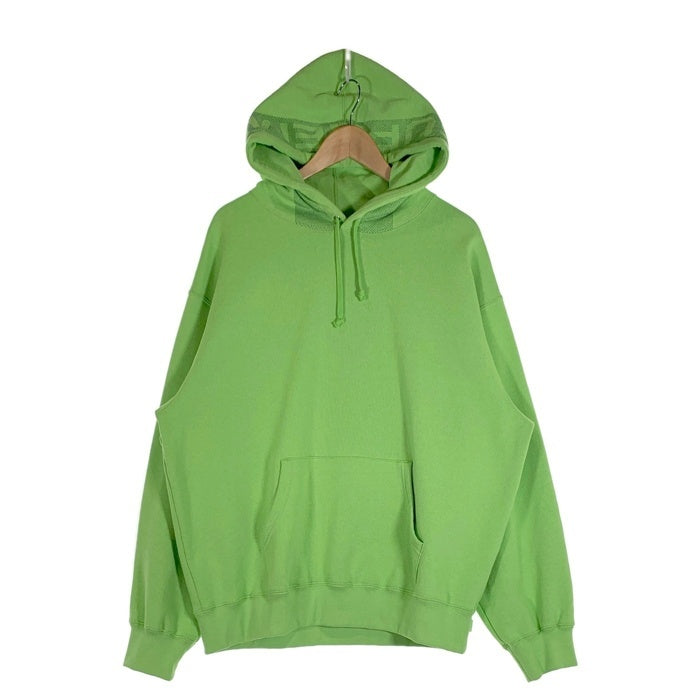 SUPREME シュプリーム 24SS Jacquard Stripe Hooded Sweatshirts ジャカードストライプ プルオーバースウェットパーカー フーディー ライトグリーン Size L 福生店