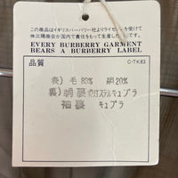 BURBERRYS バーバリーズ ウール シルク テーラードジャケット チェック グレー size165AB4 瑞穂店