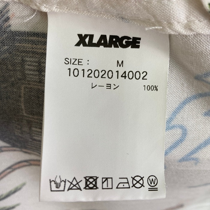 X-LARGE エクストララージ レーヨン アロハシャツ ホワイト sizeM 瑞穂店