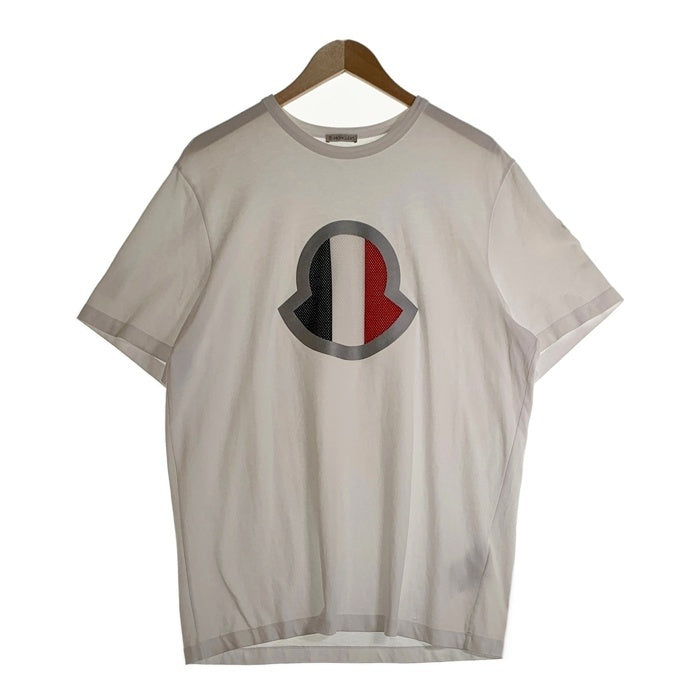 MONCLER モンクレール 21SS MAGLIA SS T-SHIRT 半袖 Tシャツ トリコロールロゴ ホワイト G10918C7B440 8390T Size XL 福生店