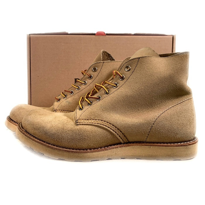 RED WING レッドウィング 6-inch Classic Round 6インチ クラシックラウンド スウェードブーツ ベージュ 12年製 08167-2 Size 9.5D (27.5cm) 福生店