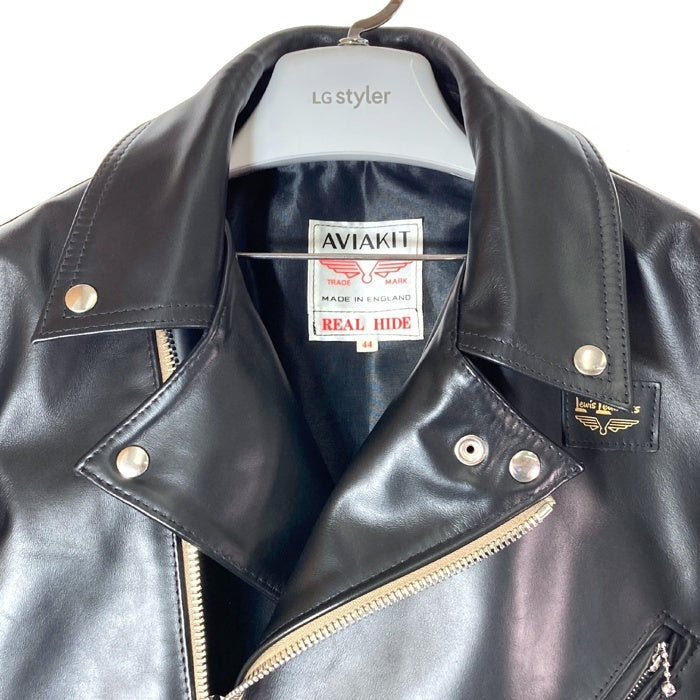 Lewis Leathers ルイスレザー 441T CYCLONE サイクロン タイトフィット ホースハイド ダブル ライダースジャケット ブラック size44 瑞穂店