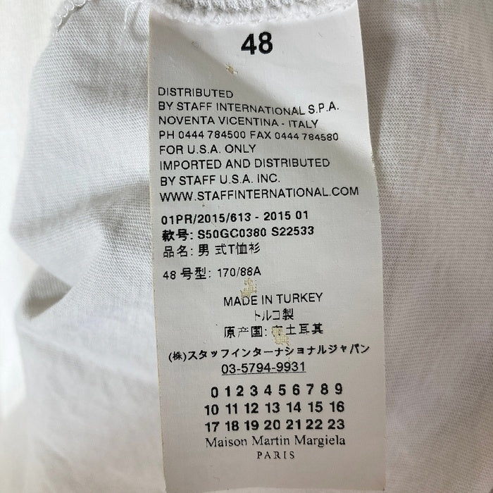 Maison Martin Margiela メゾンマルタンマルジェラ ⑩ クルーネックTシャツ ホワイト size48 瑞穂店