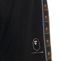 A BATHING APE アベイシングエイプ サイドライン トラックパンツ ブラック 001PTI301005M Size XL 福生店