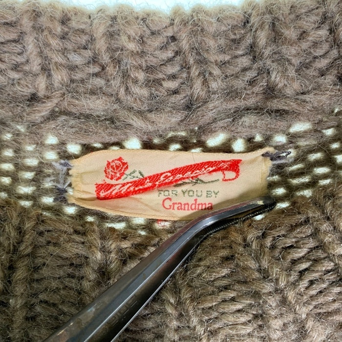 70's Made Especially ノルディック セーター グレー Size L XL相当 福生店