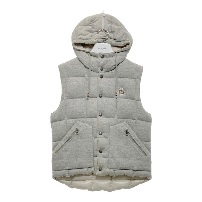 MONCLER モンクレール CHARTREUSE GILET フード ダウンベスト コットン グレー Size 1 瑞穂店