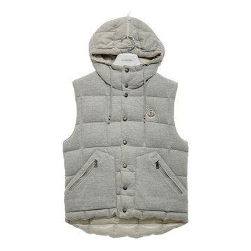 MONCLER モンクレール CHARTREUSE GILET フード ダウンベスト コットン グレー Size 1 瑞穂店