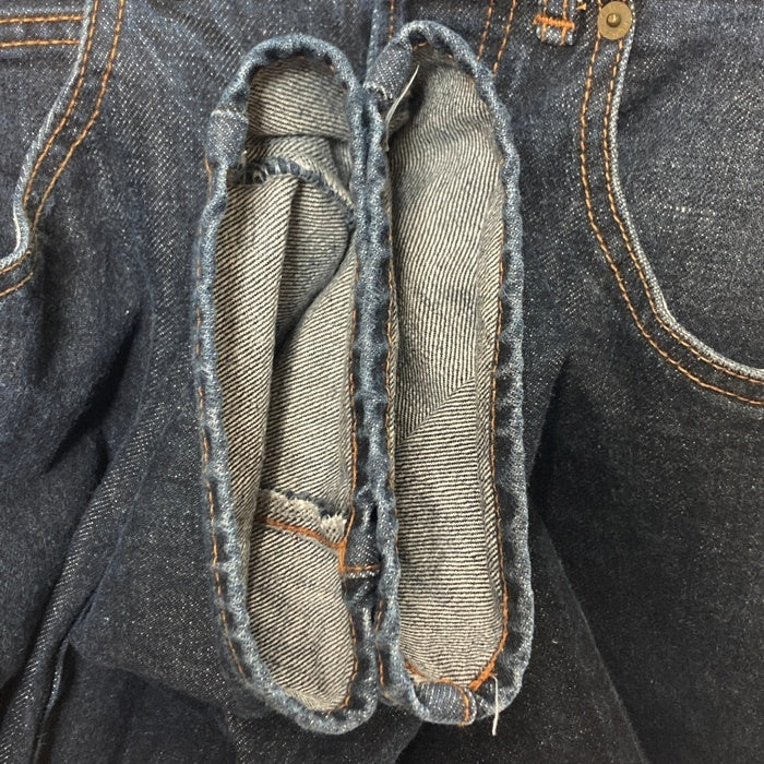 KENZO JEANS ケンゾー ジーンズ 北斎タグ ボタンフライ テーパード デニムパンツ インディゴ size79cm-1 瑞穂店