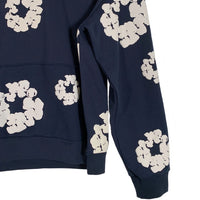 DENIM TEARS デニムティアーズ COTTON WREATH HOODIE コットンリース プルオーバースウェットパーカー ネイビー Size XL 福生店