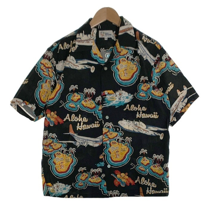 reyn spooner レインスプーナー 半袖 アロハシャツ ブラック 19SRS-FR-005 Size M 福生店