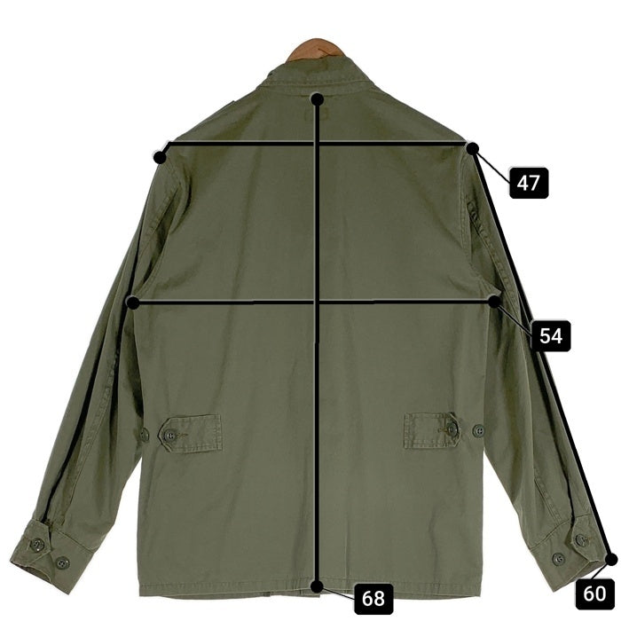 BUZZ RICKSON'S バズリクソンズ U.S.ARMY ジャングルファティーグ ミリタリージャケット ペイント&ハードウォッシュ オリーブ BR12950 12247 Size M-S 福生店