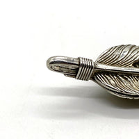 TADY&KING タディアンドキング 特大ハート 金縄ターコイズ SVフェザー 左向き ペンダントトップ シルバー Size Lサイズ (約64mm) 福生店