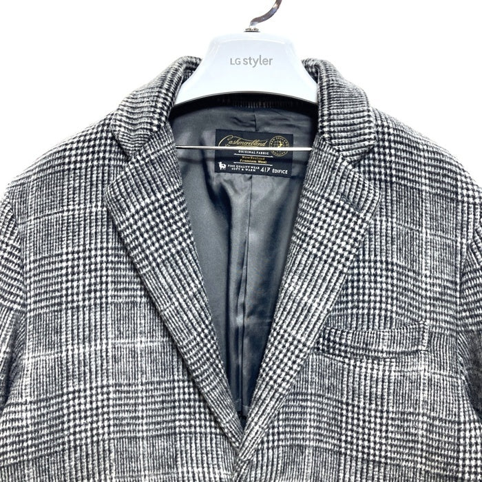 417 EDIFICE エディフィス カシミヤブレンド ウール チェスターコート 18-020-312-3002-3-0 グレー Size L 瑞穂店
