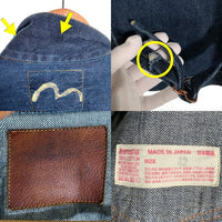 EVISU エヴィス デニムジャケット 1st型 インディゴ 虎耳 Size 42 福生店