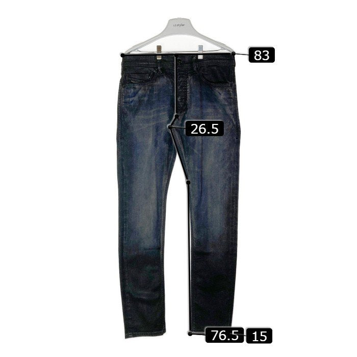 DIESEL ディーゼル TEPPHAR SLIM CARROT USED加工 スキニーデニムパンツ ブラック sizeW30-L30 瑞穂店