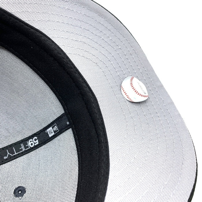 New Era ニューエラ Chicago White Sox シカゴホワイトソックス 59FIFTY ベースボールキャップ チャコール ブラック Size 7 1/8 (56.8cm) 福生店