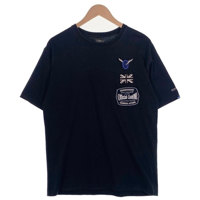 NEIGHBORHOOD ネイバーフッド WAPPEN TEE ワッペン 半袖 Tシャツ ブラック Size L相当 福生店