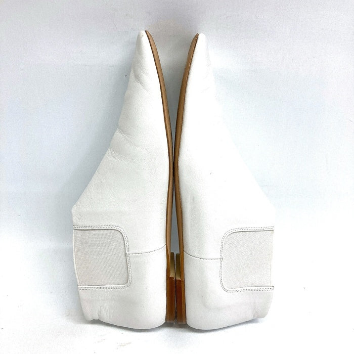 PIPPICHIC ピッピシック スクエアトゥショートブーツ ホワイト size36 瑞穂店