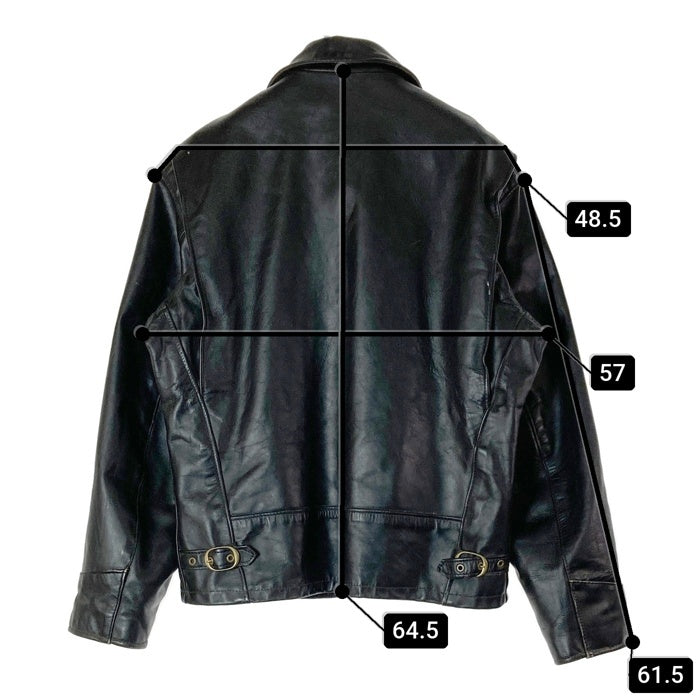 Schott ショット AT101 シングルライダースジャケット ブラック size40※ライナー欠品・裏地脇ダメージ有 瑞穂店