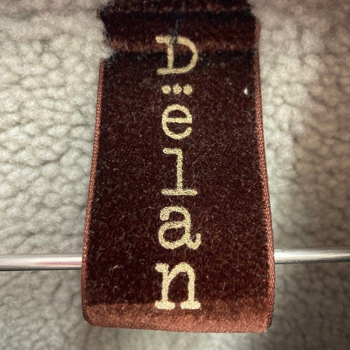 Delan デラン SHEARLING シアリング ボア レザージャケット ブラック size54 瑞穂店