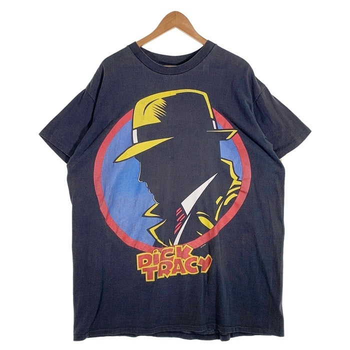 90's Dick Tracy ディック・トレイシー プリントTシャツ ブラック Disney Size 2XL 福生店