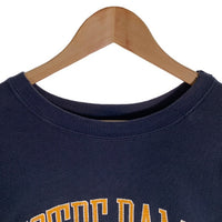 80's Champion チャンピオン NOTRE DAME リバースウィーブ クルーネックスウェットトレーナー ネイビー トリコタグ Size XL 福生店
