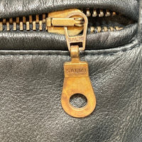CERRUTI 1881 セルッティ ジップアップ レザージャケット ブラック Size 48 瑞穂店