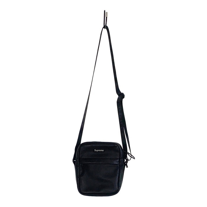 SUPREME シュプリーム 24AW Leather Shoulder Bag レザーショルダーバッグ ブラック 福生店