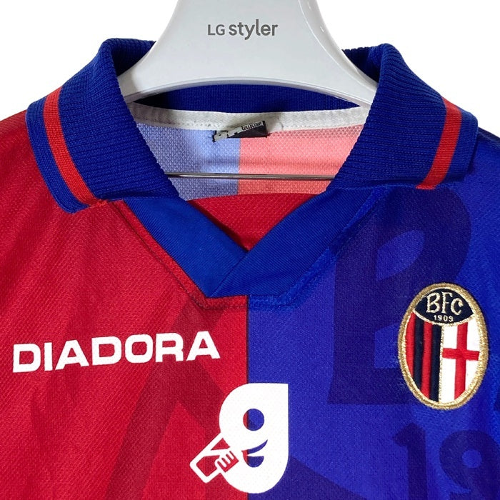DIADORA ディアドラ Borogna FC ボローニャFC 97-98 ホーム ユニフォーム ブルー size- 瑞穂店