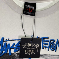 00's  STUSSY ステューシー LAURA TEE 半袖 Tシャツ ホワイト ブルー Size L 福生店