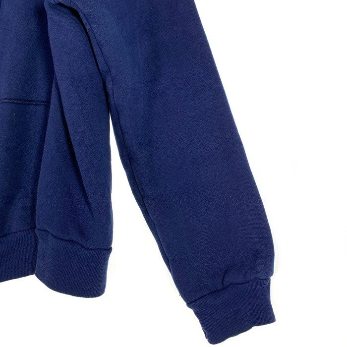 50's 60's ブランド不明 ダブルフェイス 裏サーマル 片爪 ジップアップ フーディー パーカー ネイビー Size XL相当 福生店