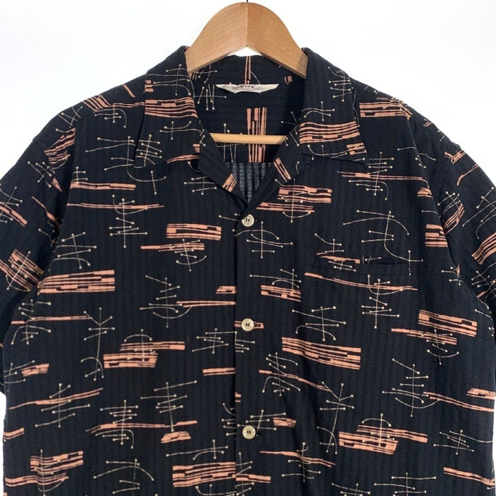 STAR OF HOLLYWOOD スターオブハリウッド ドビーコットン オープンカラーシャツ 半袖 ブラック SH39320 Size L 福生店