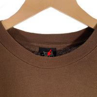 00`s STUSSY ステューシー Bulldog Photo ブルドッグ フォトプリントTシャツ ブラウン メキシコ製 Size L 福生店