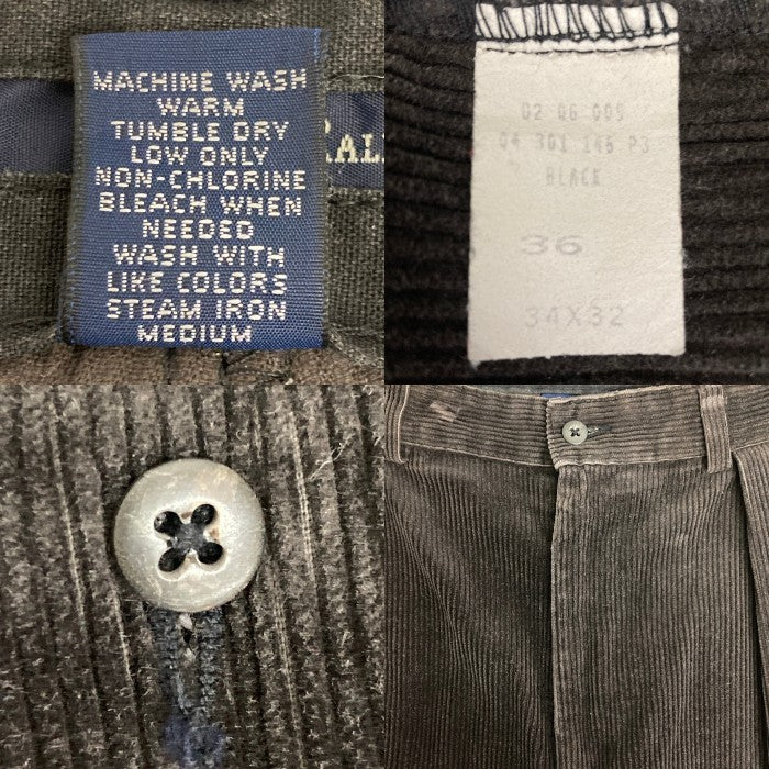 Polo Ralph Lauren ポロラルフローレン メキシコ製 ツータック コーデュロイパンツ ブラウン size36 瑞穂店