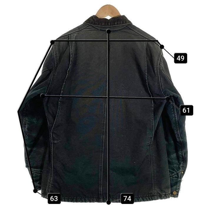 00's Carhartt カーハート Duck Michigan Chore Coat ダック ミシガンチョアコート ブラック C01 BLK Size 40 Regular 福生店