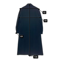 MENS TENORAS メンズティノラス ウール ダブルブレスト ロングコート ジャケット ブラック Size XL 瑞穂店