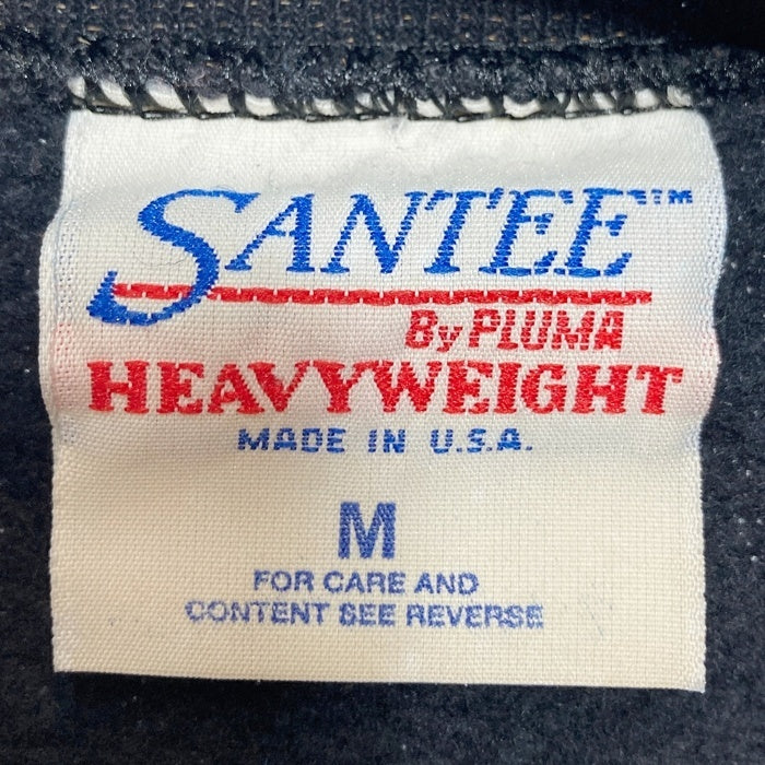 SANTEE サンティー 90s オオカミ柄 アニマル スウェットトレーナー USA製 ブラック sizeM 瑞穂店