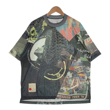 SEVESKIG セヴシグ 24SS vs Tolq Ver, Reunited Vintage Tee 01 総柄プリントTシャツ ブラック Size M 福生店