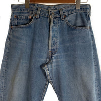 90's Levis リーバイス 501 ボタン裏524 サークルR blank tab ブランクタブ カットオフ デニムパンツ ライトブルー 501-0118 USA製 Size W31 L34 福生店