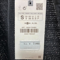 ZARA ザラ タグ付き バーズアイベスト 2325 173 800 ブラック sizeS 瑞穂店